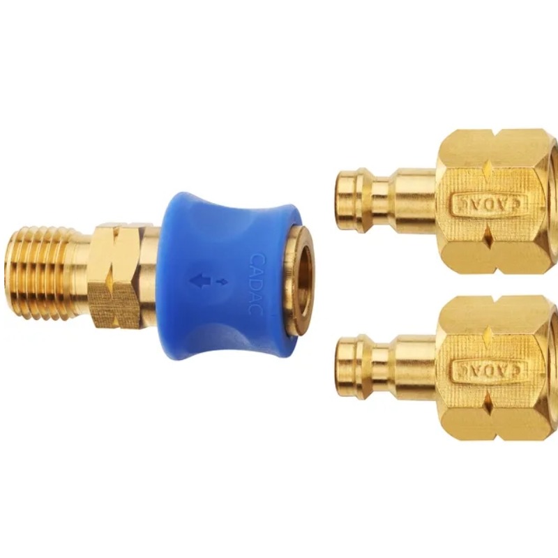 Cadac - Quick Release Koppeling Schroefdraad met 2 Connectors