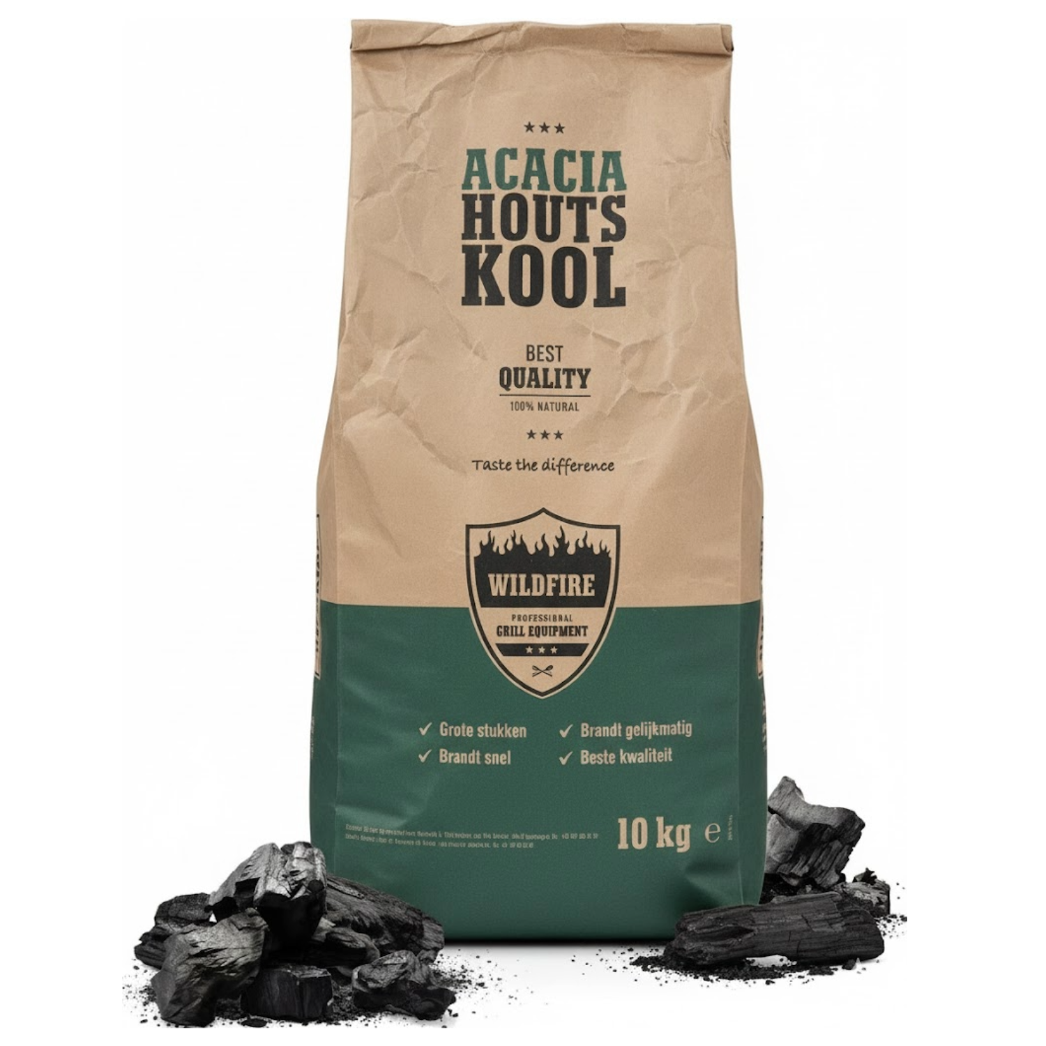 Wildfire - Houtskool 10kg Acacia