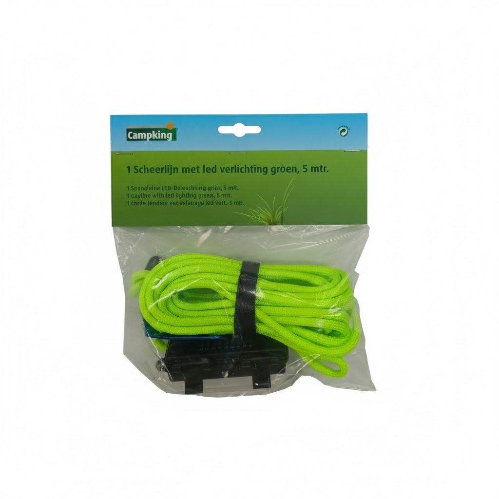 Zak 1 scheerlijn met led verlichting groen, 5 mtr