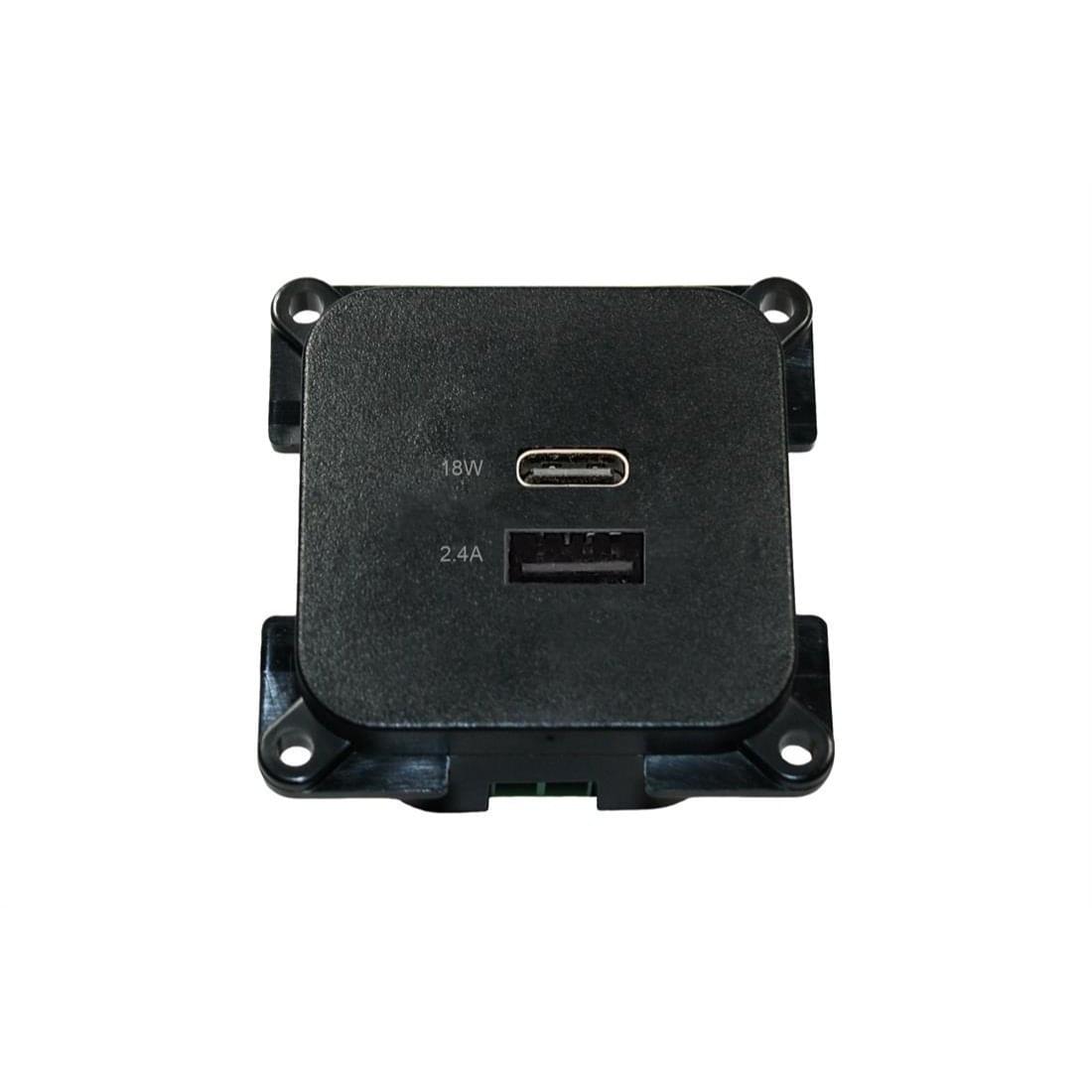 Haba - C-Line USB A+C Contactdoos