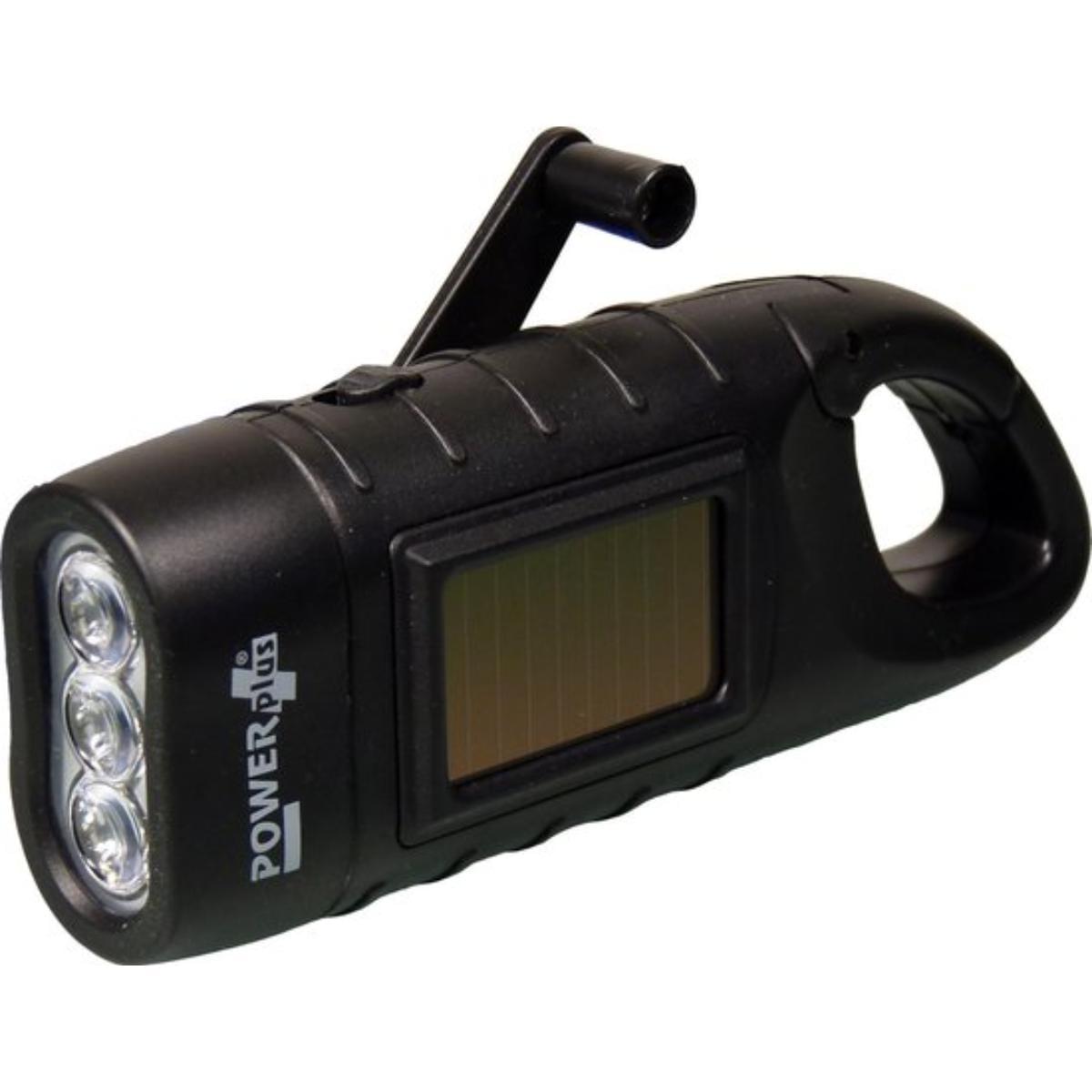 Powerplus - Seahorse Dynamo En Solar Oplaadbare 3 LED Zaklamp