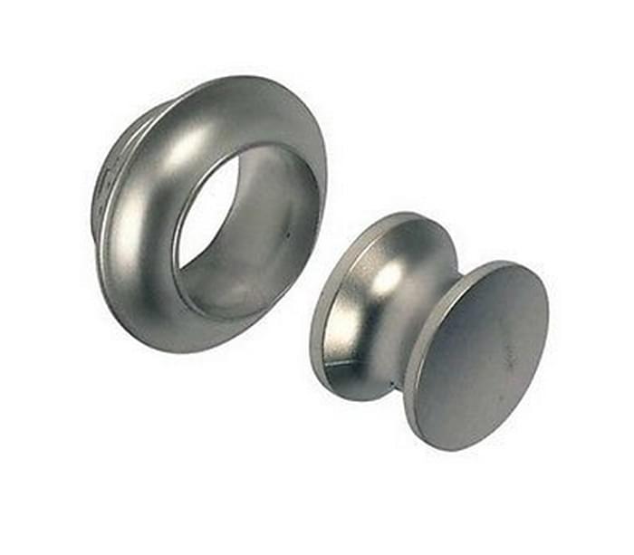 OCS - Knop drukknopslot mat zilver