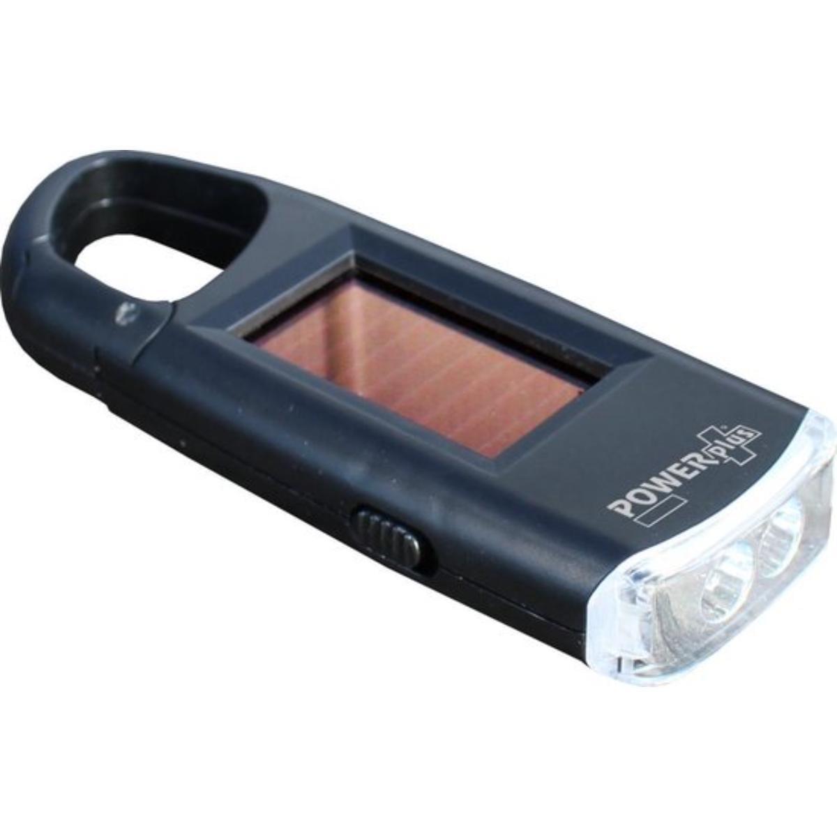 Powerplus - Viper Carabiner Solar Oplaadbare LED Zaklamp