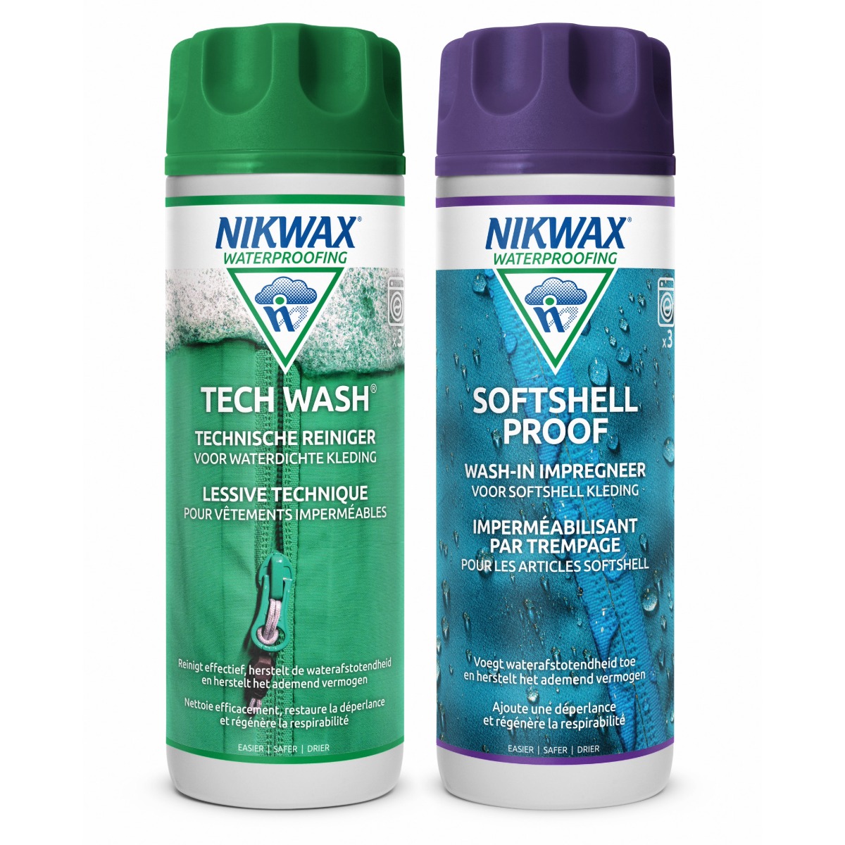 Nikwax - Twin Pack Tech Wash / Softshell Proof 300ml