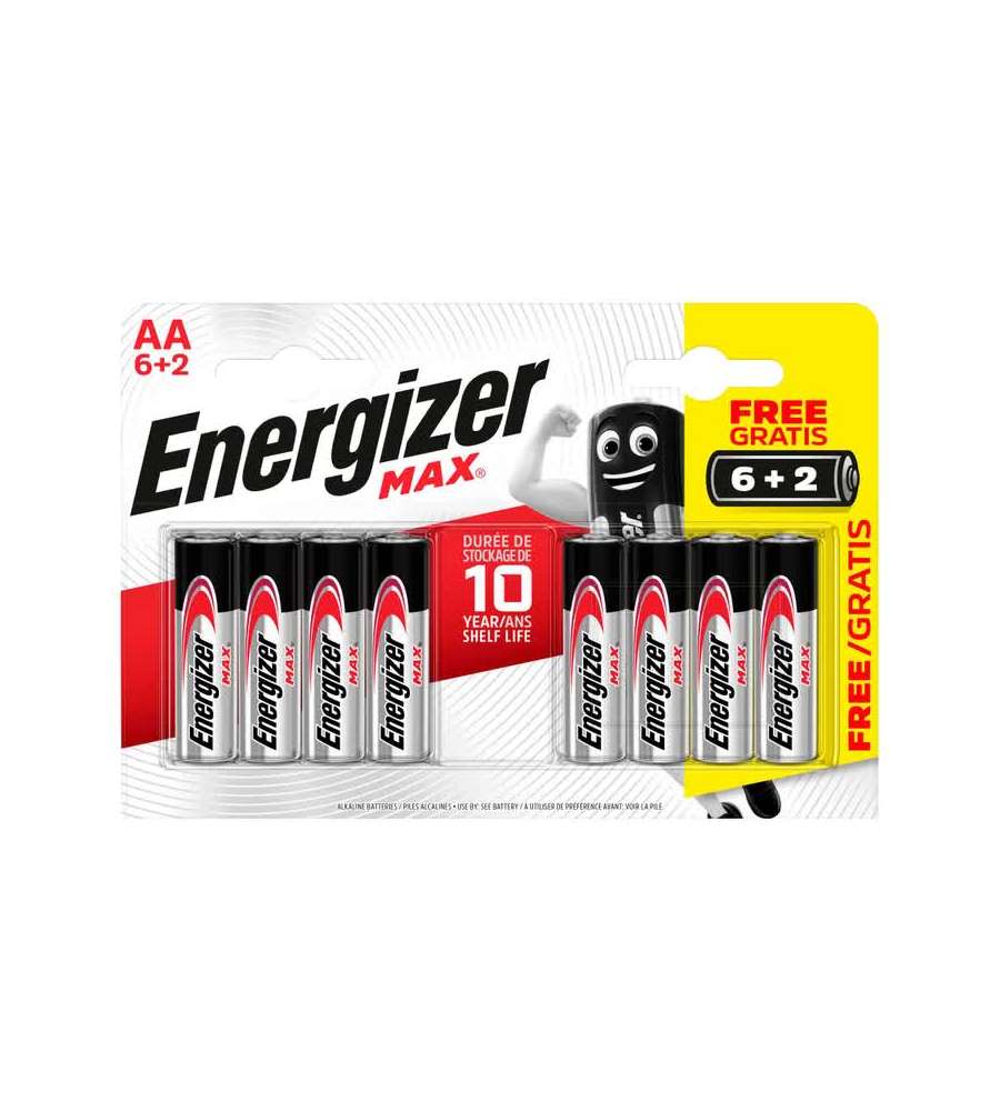 Energizer - Energizer Max LR03 AA BL6+2 PROMO