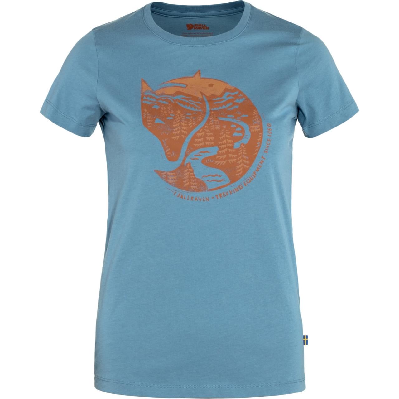 Fjallraven - Arctic Fox Print T-shirt Dames