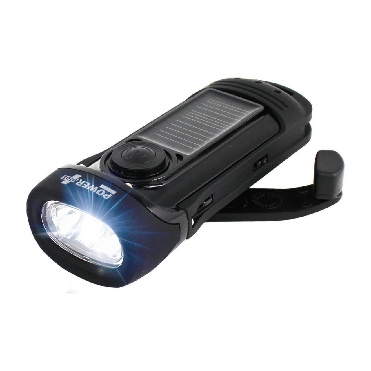 Powerplus - Barracuda Solar en Dynamo Oplaadbare Zaklamp