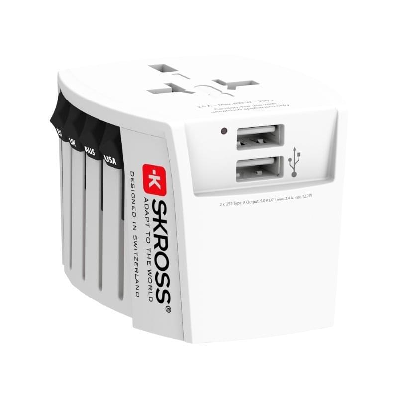 Skross - Wereld Adapter MUV USB Reisstekker