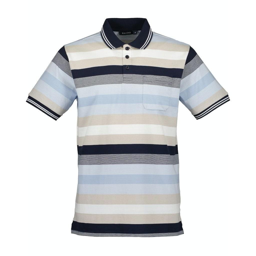 Blue Seven - Stripes Polo Heren
