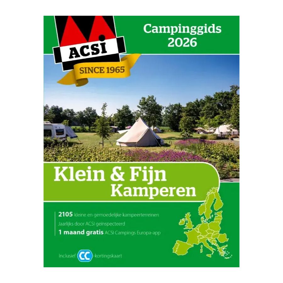 ACSI - Klein & Fijn Kamperen Campinggids 2026