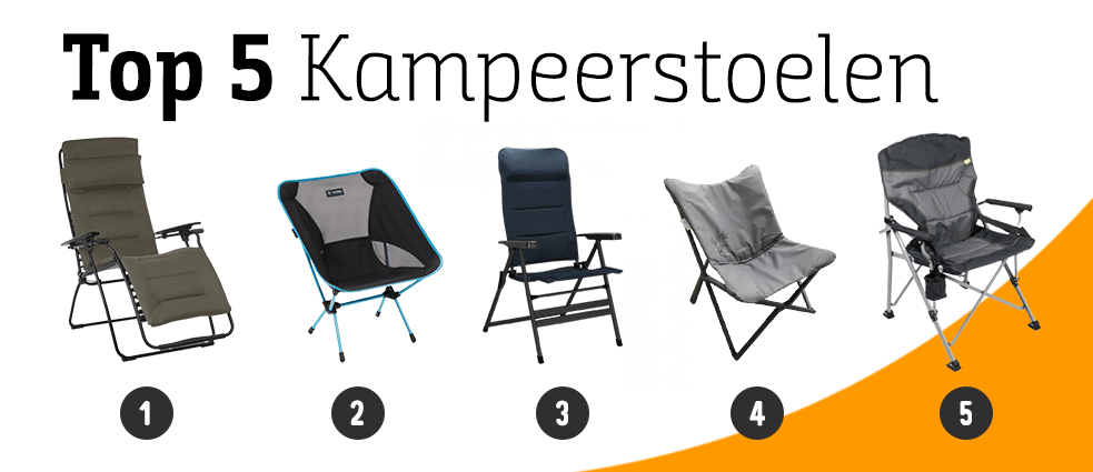 De 5 kampeerstoelen van specialist Ilse