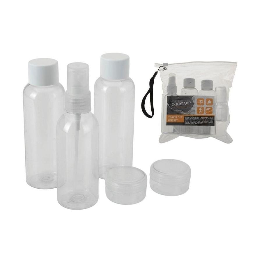 ML - Reisset Transparante Flesjes 5-delig