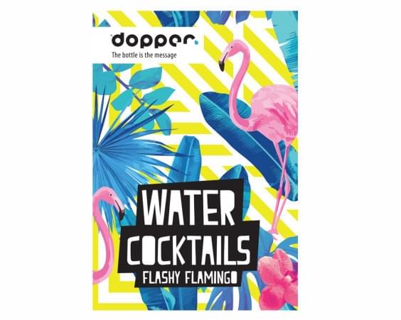 Dopper - WaterCocktail Boekje Flashy Flamingo
