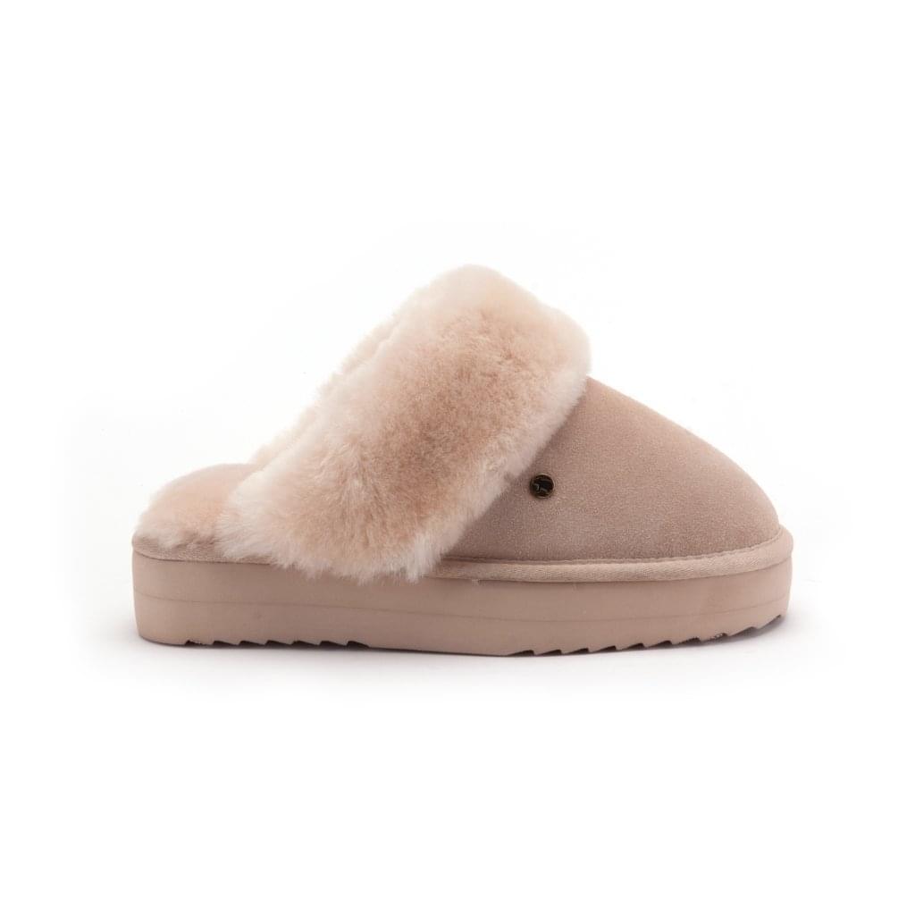 Warmbat - Flurry Su?de Plateau Sloffen Dames Warmbat - Flurry Su?de Plateau Sloffen Dames