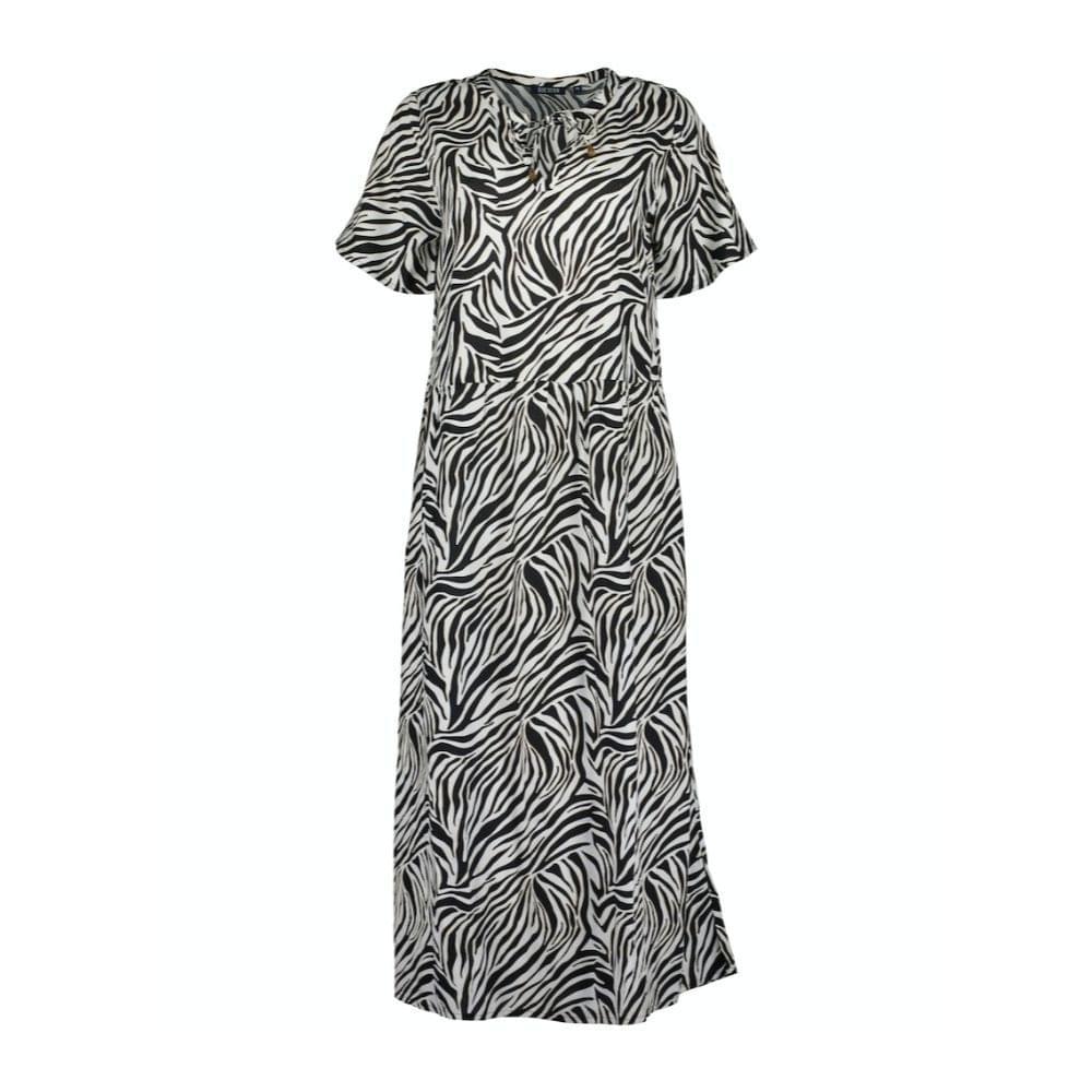 Blue Seven - Zebra Maxi Jurk Dames