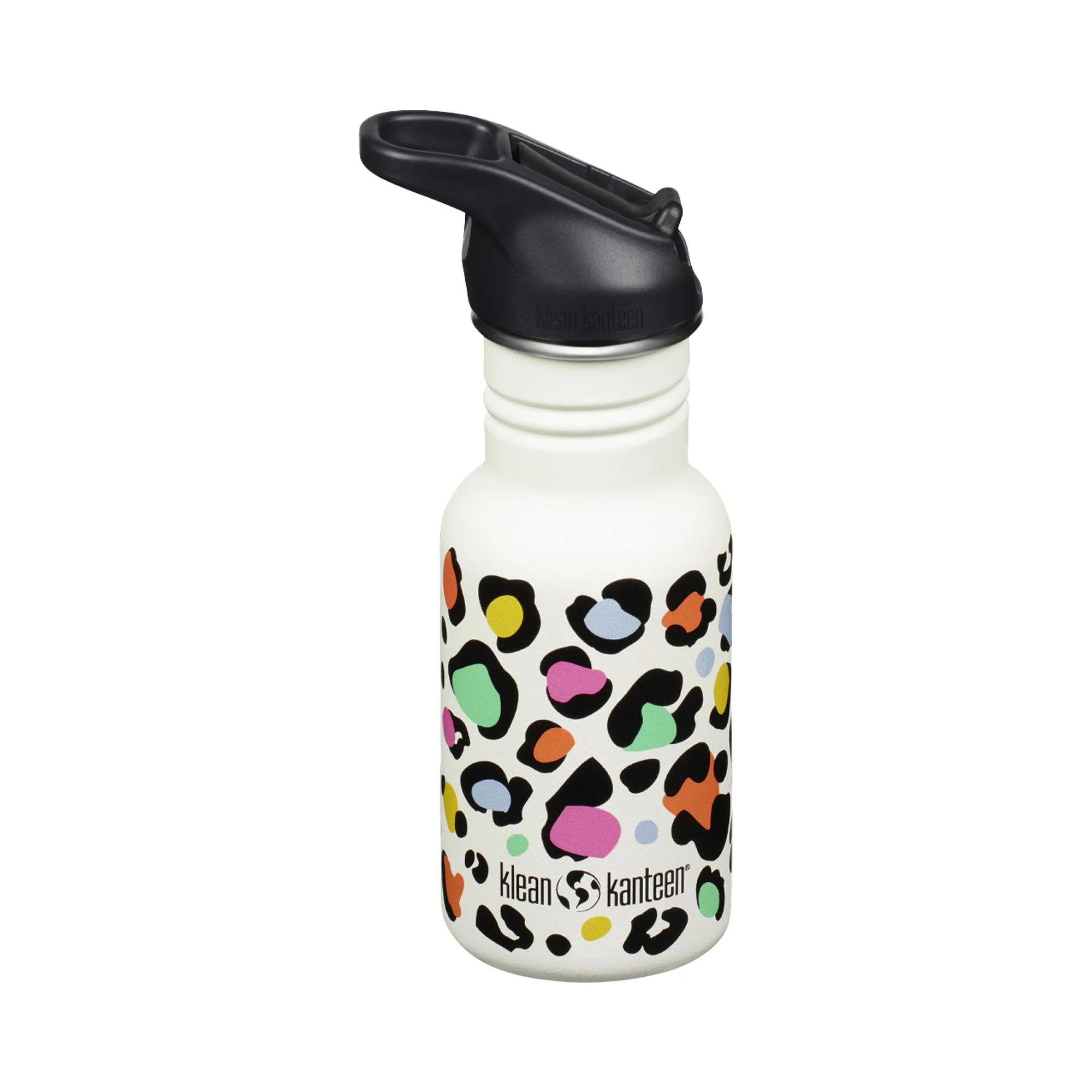 Klean Kanteen - Classic Narrow Kinder Drinkfles Luipaard met Flipsportdop 355 ML