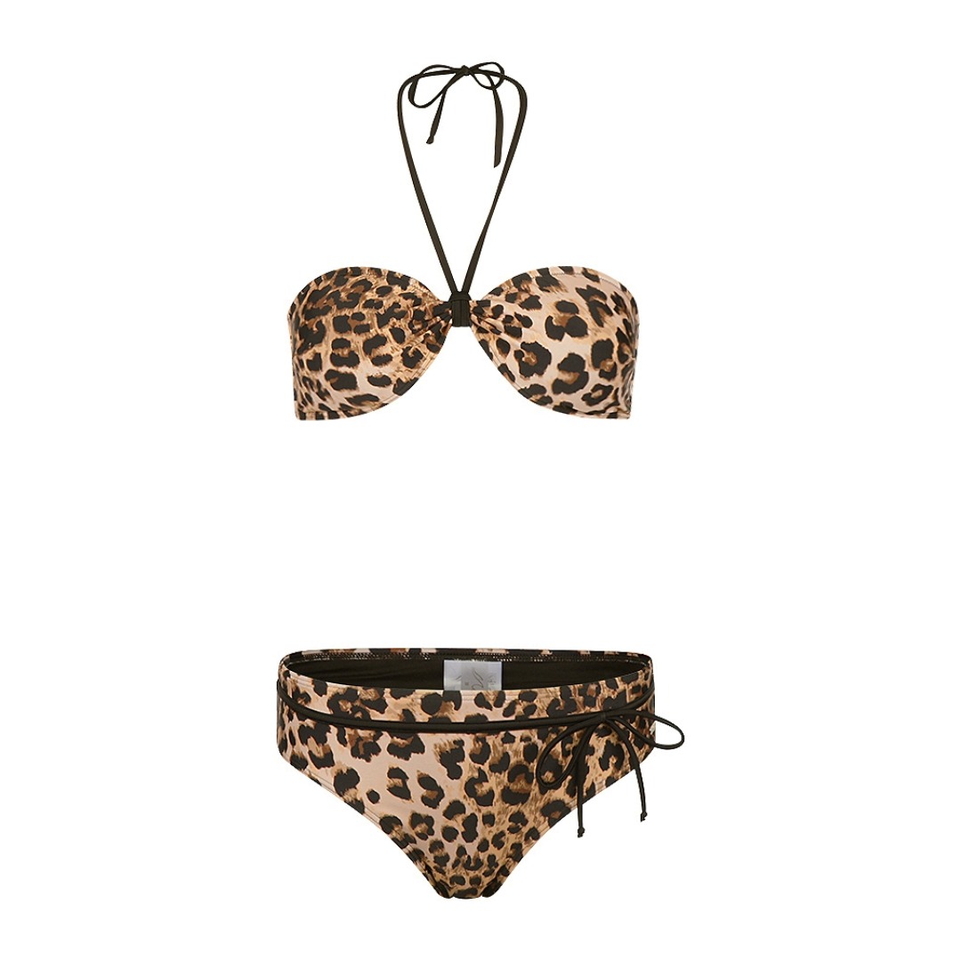 Mila - Panter Bandeau Bikini Dames