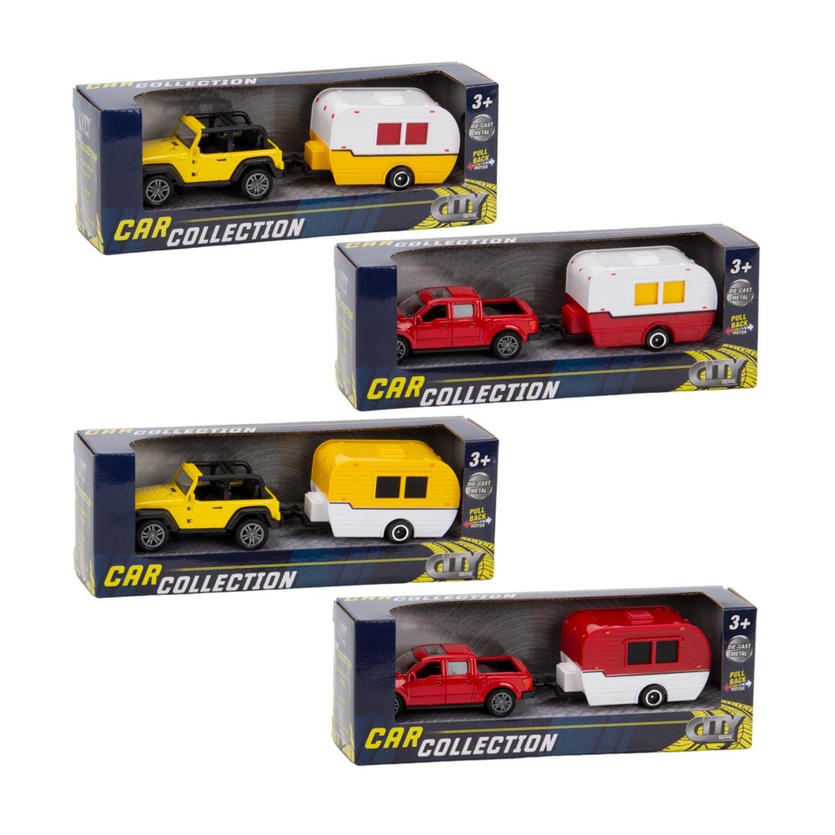 ML - Die Cast Auto met Caravan