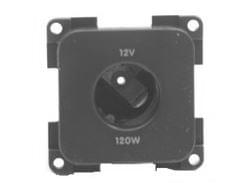 OCS - Contactdoos zwart 12 v